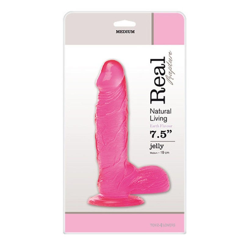 Idealnie naturalne dildo żyłki jądra główka 19cm